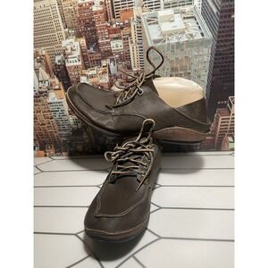 Olukai NI'O Lace Up Brown Leather Oxford Casual Shoes Mens 10.5  Eur 43.5
